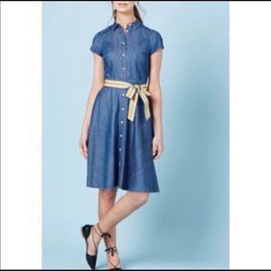 Boden Sophia Denim Shirt Dress 12